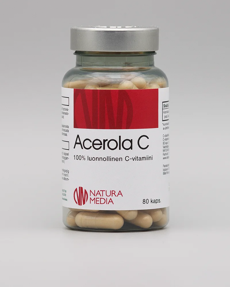 Natura Media Acerola C 550 mg, 80 kaps.