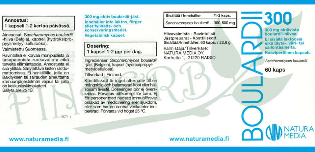 Natura Media Boulardii300, 60 kaps. - Image 2