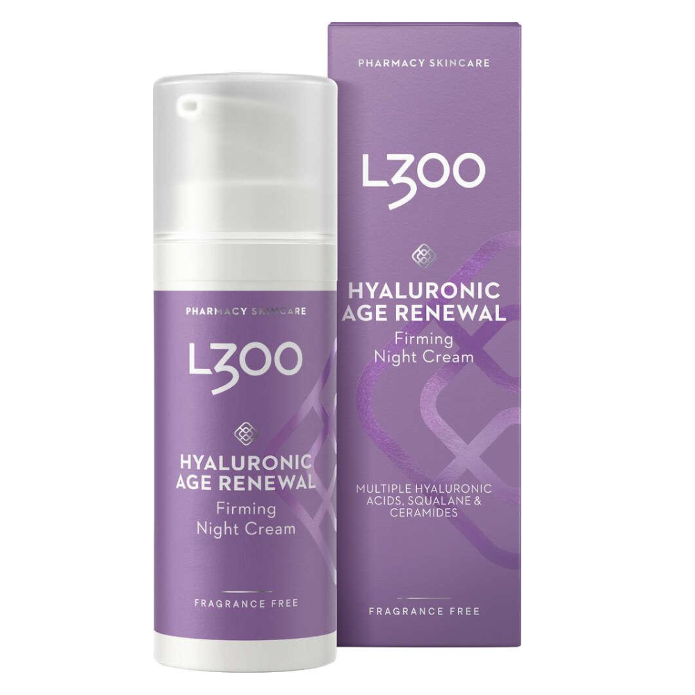 L300 Anti-Age Night Cream hyaluronic renewal yövoide 50 ml