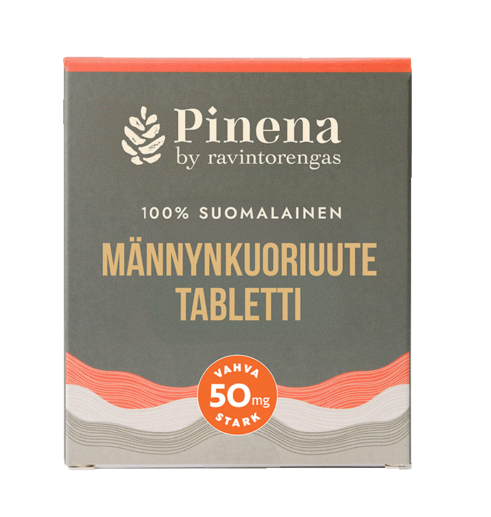 Pinena Havupuu-uutetabletti, Luomumännynkuoriuute tabletti 50 mg, 60 tabl.