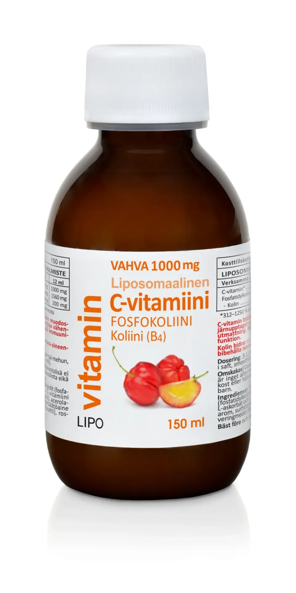 Lipo Vitamin Vahva 1000 mg Liposomaalinen C-vitamiinivalmiste, 150 ml