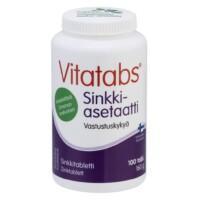 Vitatabs Sinkkiasetaatti, 100 tabl. (Hankintatukku)